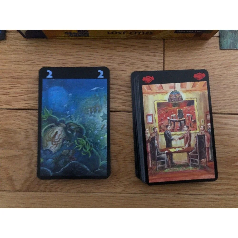 LOST CITIES‎ THE BOARD GAME English Kosmos Reiner Knizia Keltis COMPLETE New